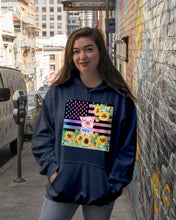 Load image into Gallery viewer, Pig America Flag Sunflower Special Custom Design Hoodie