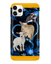 Load image into Gallery viewer, Lovely Phone Case Twinkling Blue Heart Gift For Goat Lovers Phone case