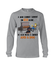 Load image into Gallery viewer, A Man Loves Beer And Dachshund Gift For Dog Lovers Unisex Long Sleeve