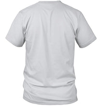 Load image into Gallery viewer, Apparently We're Trouble Pink Flamingo Quilting Together Guys Tee