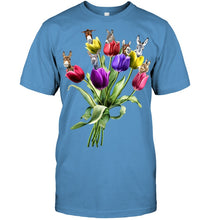 Load image into Gallery viewer, Vintage Funny Donkey With Tulip Trending For Donkey Lovers Guys Tee