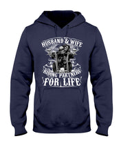Load image into Gallery viewer, Husband And Wife Riding Partners For Life For Family Hoodie