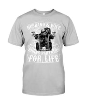 Load image into Gallery viewer, Husband And Wife Riding Partners For Life For Family Guys Tee