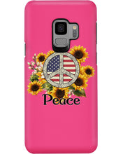 Load image into Gallery viewer, Peace Sign Sunflower Birthday Gift For Girls Phone case
