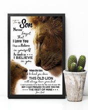 Load image into Gallery viewer, Dad Gift For Son Never Forget That I Love You Vertical Poster

