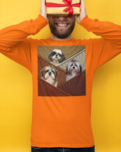 Load image into Gallery viewer, Three Cute Shih Tzu In Bag Gift For Dog Lovers Unisex Long Sleeve
