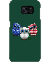 Load image into Gallery viewer, Lovely Phone Case Three Owl With US Flag Gift For Owl Lovers Phone case
