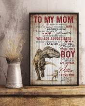Load image into Gallery viewer, Son Gift For Mom You'll Always Be My Loving Mother Vertical Poster
