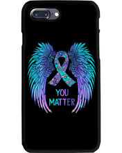 Load image into Gallery viewer, You Matter Ribbon Awareness With Angel Wings Phone case

