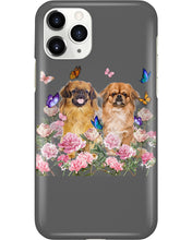Load image into Gallery viewer, Pekingese With Peonies Gift For Dog Lovers Phone case
