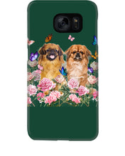 Load image into Gallery viewer, Pekingese With Peonies Gift For Dog Lovers Phone case
