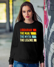 Load image into Gallery viewer, Vintage Funny Librarian The Man The Myth The Legend Gift For Friends Sweatshirt

