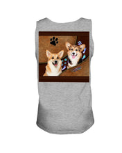 Load image into Gallery viewer, Corgi Paws Pattern Dog Mom Custom Name Gift For Manada Unisex Tank Top
