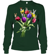 Load image into Gallery viewer, Vintage Funny Donkey With Tulip Trending For Donkey Lovers Unisex Long Sleeve
