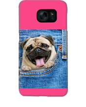 Load image into Gallery viewer, baby Pug In Denim Pocket Gift For Dog Lovers Phone case
