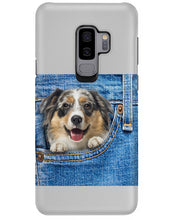 Load image into Gallery viewer, Australian Shepherd In Denim Pocket Gift For Dog Lovers Phone case
