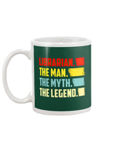 Load image into Gallery viewer, Vintage Funny Librarian The Man The Myth The Legend Gift For Friends Mug
