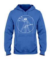 Load image into Gallery viewer, Guitar Vitruvian Design Gift For Guitar Lovers Hoodie
