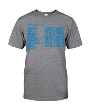 Load image into Gallery viewer, Pinpoint The Location In The Space Blue Guys Tee
