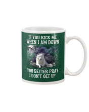 Load image into Gallery viewer, If You Kick Me When I'm Down You Better pray I Don't Get Up Mug
