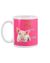 Load image into Gallery viewer, Pig Kisses Fix Everything Gift For Pig Lovers Mug
