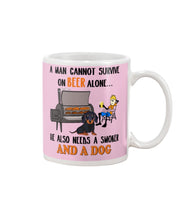 Load image into Gallery viewer, A Man Loves Beer And Dachshund Gift For Dog Lovers Mug
