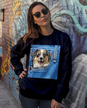 Load image into Gallery viewer, Australian Shepherd In Denim Pocket Gift For Dog Lovers Sweatshirt
