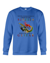 Load image into Gallery viewer, Never Underestimate A 60 Year Old Man Can Play A Guitar Sweatshirt
