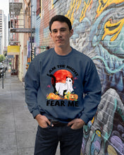 Load image into Gallery viewer, I Am The Night Fear Me Ghost Cat Gift For Cat Lovers Sweatshirt
