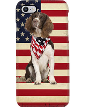 Load image into Gallery viewer, Lovely Phone Case With US Flag Gift For Spaniel Lovers Phone case
