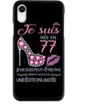 Load image into Gallery viewer, Je Suis Nee En 77 Je Ne Suis Peut-Être Pas Birthday Gift For Grandma Phone case
