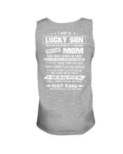 Load image into Gallery viewer, Gift For Lucky Son May Mom Loves Me So Much Unisex Tank Top
