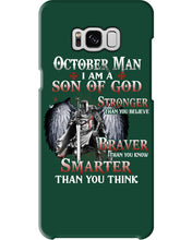 Load image into Gallery viewer, October Man Son Of God Birthday Meaningful Gift For Men Phone case
