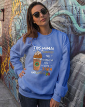Load image into Gallery viewer, The Quarantine Time With Yarn And Coffee Gift For Women Sweatshirt
