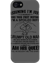 Load image into Gallery viewer, A Spoiled Wife Of An October Grumpy Old Man Birthday Meaningful Gift Phone case
