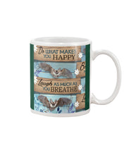 Load image into Gallery viewer, Do What Makes You Happy With Bats Gift For Girls Mug
