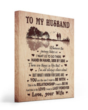 Load image into Gallery viewer, Great Gift For Husband Hand In Hand Side By Side Matte Canvas
