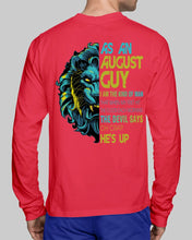 Load image into Gallery viewer, As An August I Am The Kind Of Man Lion Birthday Gift Unisex Long Sleeve
