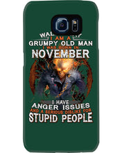 Load image into Gallery viewer, Walk Away I Am A Grumpy Old Man Who Was Born In November Birthday Gift Phone case
