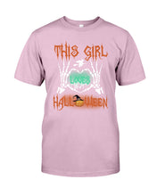 Load image into Gallery viewer, This Girl Loves Halloween Gift For Girls Guys Tee
