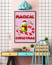 Load image into Gallery viewer, Tennis Players Magical Christmas Snowman Gift For Women Vertical Poster
