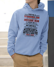 Load image into Gallery viewer, A Stubborn Son Of A Freaking Awesome Mom I Love Her Gift For Mama Hoodie
