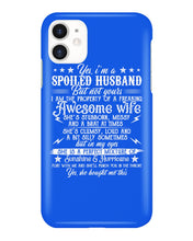 Load image into Gallery viewer, Shes Stubborn Messy And A Brat At Times Black Gift For Husband Phone case
