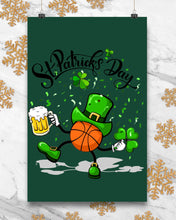 Load image into Gallery viewer, Basketball Saint Patrick's Day Gift For Basketball Lovers Vertical Poster
