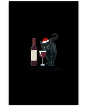 Load image into Gallery viewer, Cat Drink And Be Merry Meaningful Gift For Women Vertical Poster
