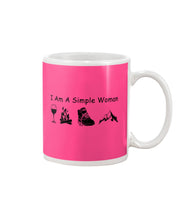 Load image into Gallery viewer, Simple Woman Loves Wine Camping Shoes And Climbing Mug

