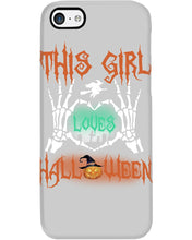 Load image into Gallery viewer, This Girl Loves Halloween Gift For Girls Phone case

