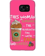 Load image into Gallery viewer, The Quarantine Time With Yarn And Coffee Gift For Women Phone case
