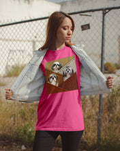 Load image into Gallery viewer, Three Cute Shih Tzu In Bag Gift For Dog Lovers Guys Tee

