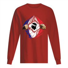 Load image into Gallery viewer, Corse Super Hero Flag Patriot Gift For Men Unisex Long Sleeve
